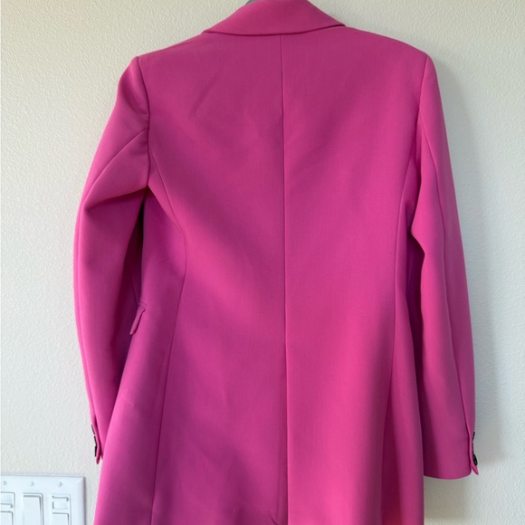 Zara Pink Tailored Blazer with Notched Lapels - Picture 3 of 3